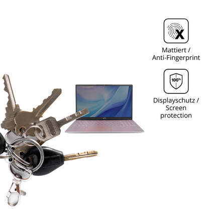 dipos Displayschutz für NIMO N151, mattierte Oberfläche, Blickschutzfilter und perfekter Passform