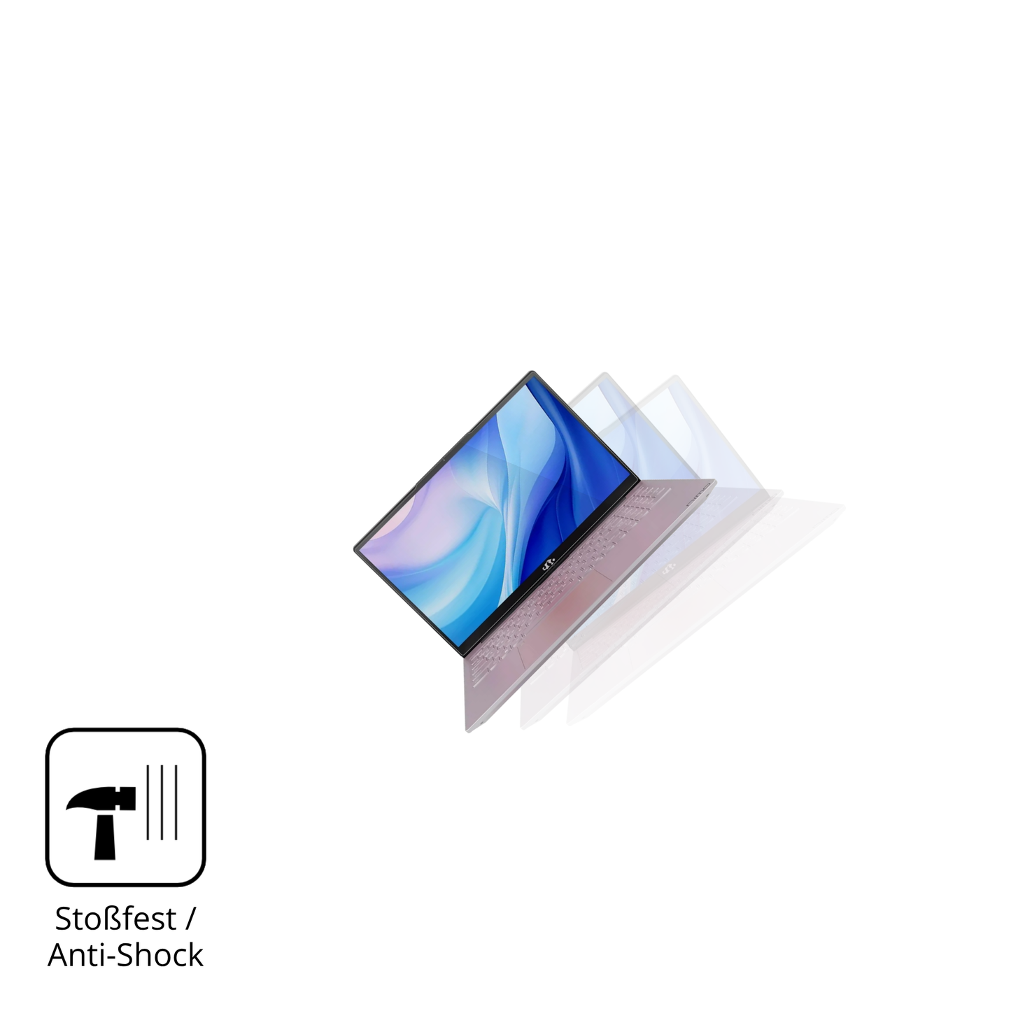 Schutz gegen Kratzer auf dem NIMO N151 Glas durch Schlüssel, Stöße gegen die Tischkante oder Stürze