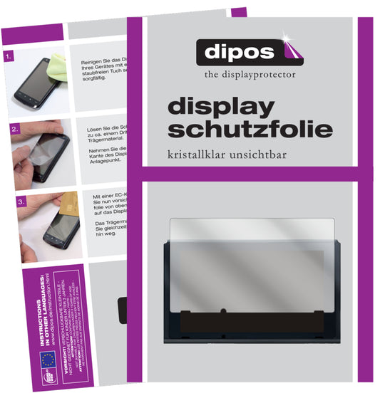 Klare Displayschutzfolie von dipos passend für Nintendo Switch (2021), präziser Zuschnitt und blasenfrei montiert