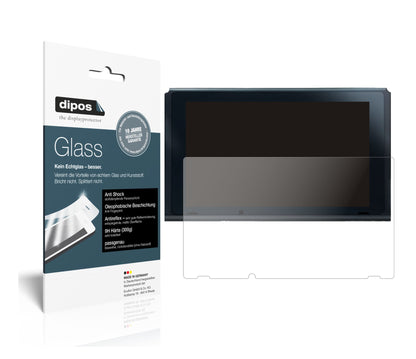 Matte Displayschutzfolie von dipos passend für Nintendo Switch (2021), 9H kratzfest und blasenfrei montiert