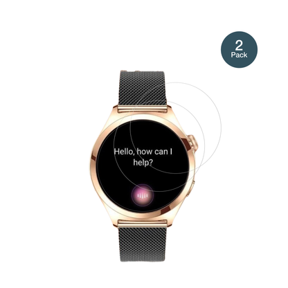 NiolinaSmartwatch 1.27 Zoll mit aufgebrachter dipos Flex Schutzfolie, glasklare Darstellung ohne Einschränkungen