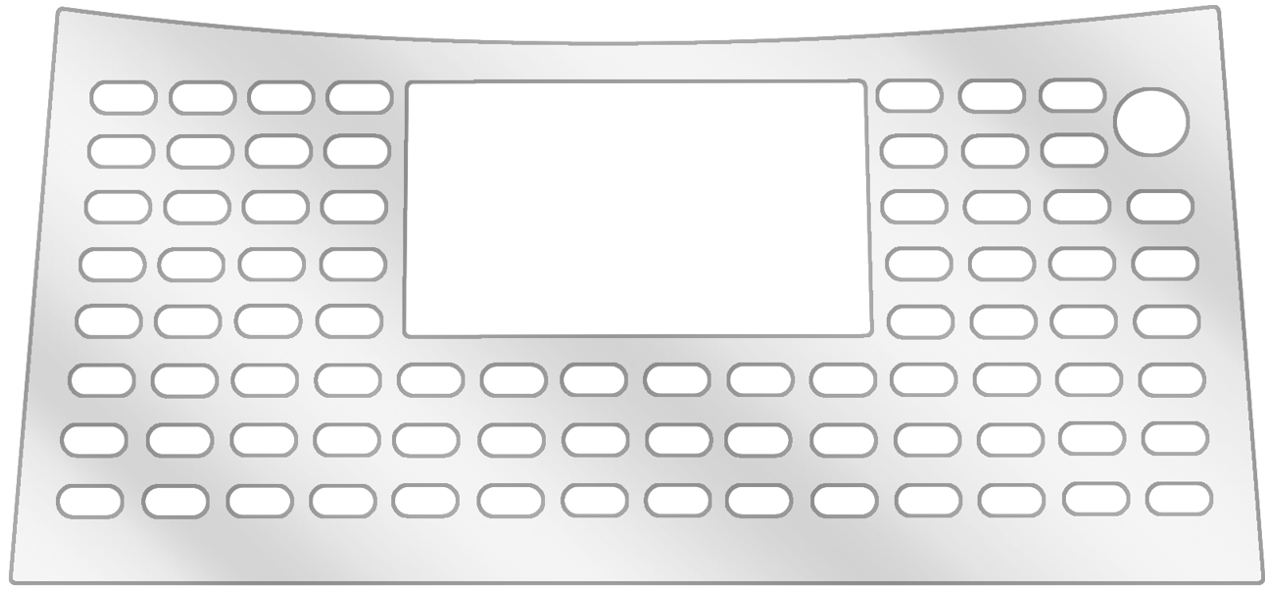 dipos Displayschutz für NIVONA NICR 848 Tropfblech, transparente Oberfläche, geringe Dicke und perfekte Passform