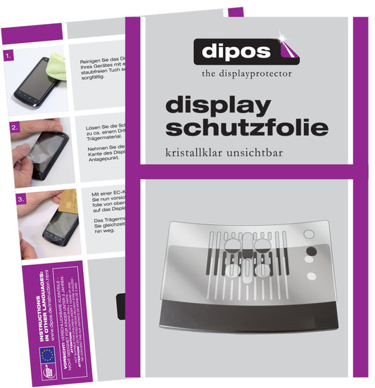 2x Schutzfolie klar für NIVONA NICR 768 Tropfblech Display-Schutzfolie