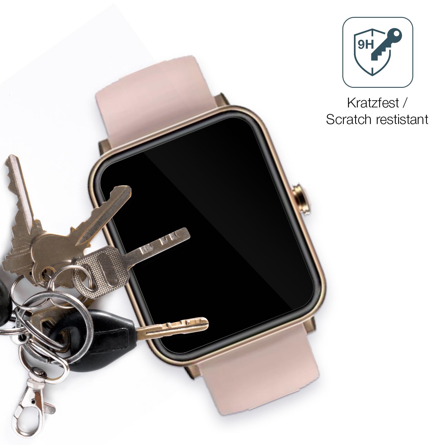 dipos Displayschutz für Noise Colorfit Pro 3, transparente Oberfläche, perfekte Passform auch für die Rundungen
