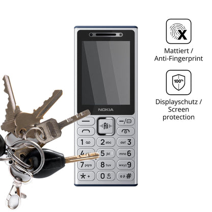 dipos Displayschutz für Nokia 210 4G, mattierte Oberfläche, Blickschutzfilter und perfekter Passform