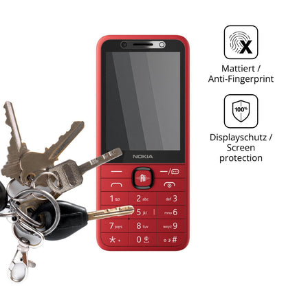 dipos Displayschutz für Nokia 215 4G 2nd Edition, mattierte Oberfläche, Blickschutzfilter und perfekter Passform