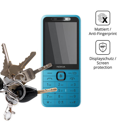 dipos Displayschutz für Nokia 235 4G 2nd Edition, mattierte Oberfläche, Blickschutzfilter und perfekter Passform