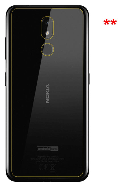 Dünne und klare Folie passend zugeschnitten für Nokia 3.2 Rückseite