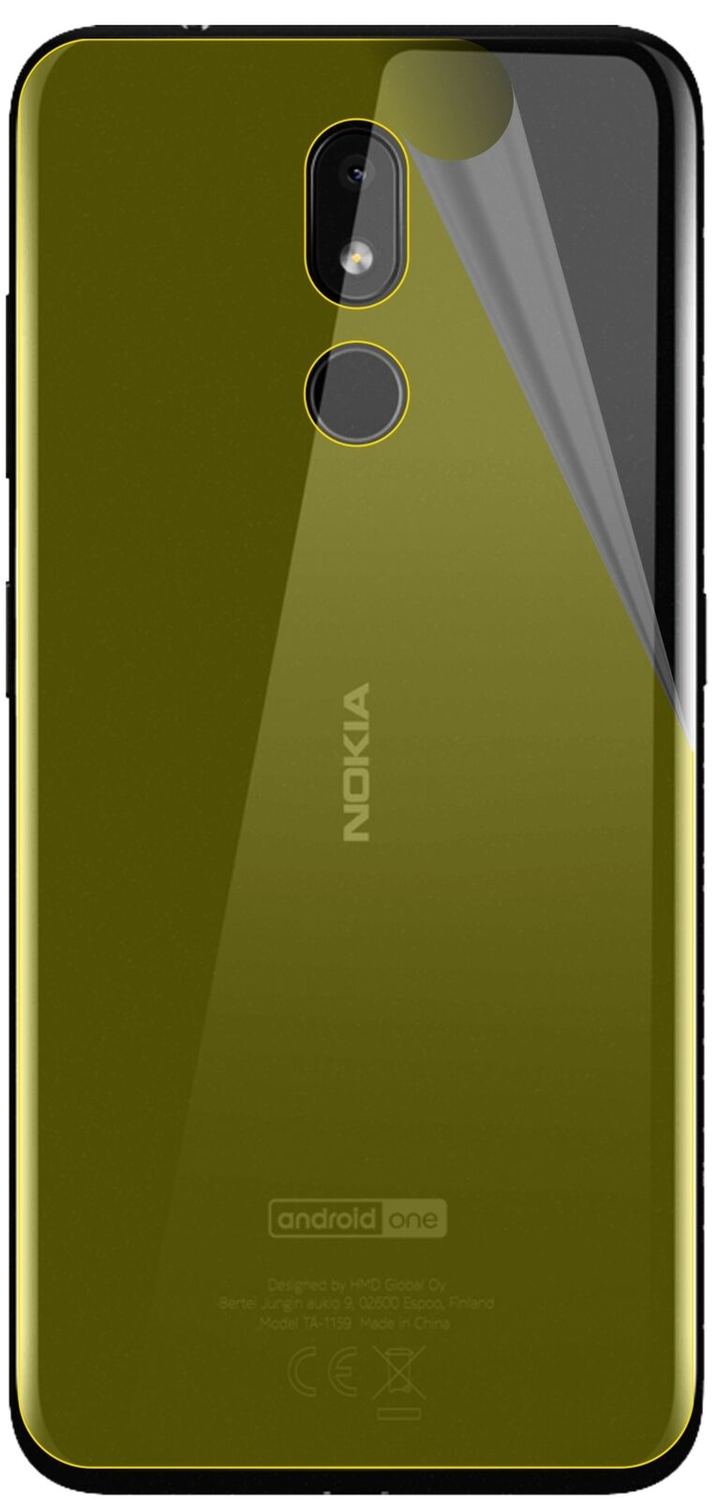 dipos Displayschutz für Nokia 3.2 Rückseite, transparente Oberfläche, geringe Dicke und perfekte Passform