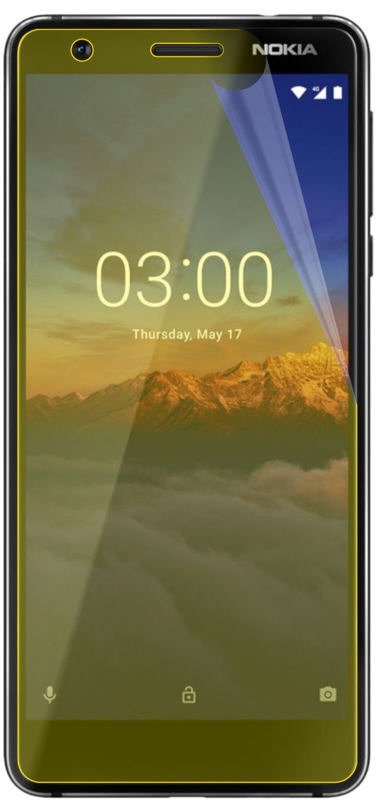 dipos Displayschutz für Nokia 46025, transparente Oberfläche, geringe Dicke und perfekte Passform