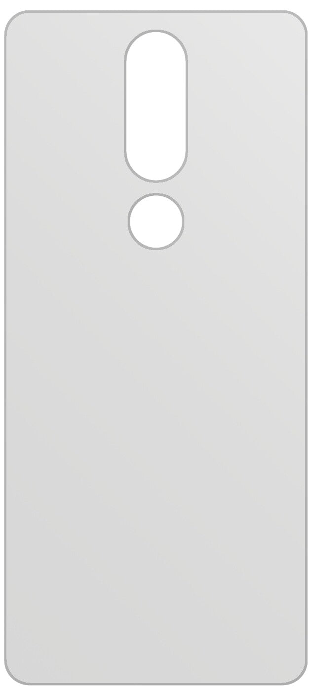 dipos Displayschutz für Nokia 5.1 Plus Rückseite, mattierte Oberfläche, geringe Dicke und perfekte Passform