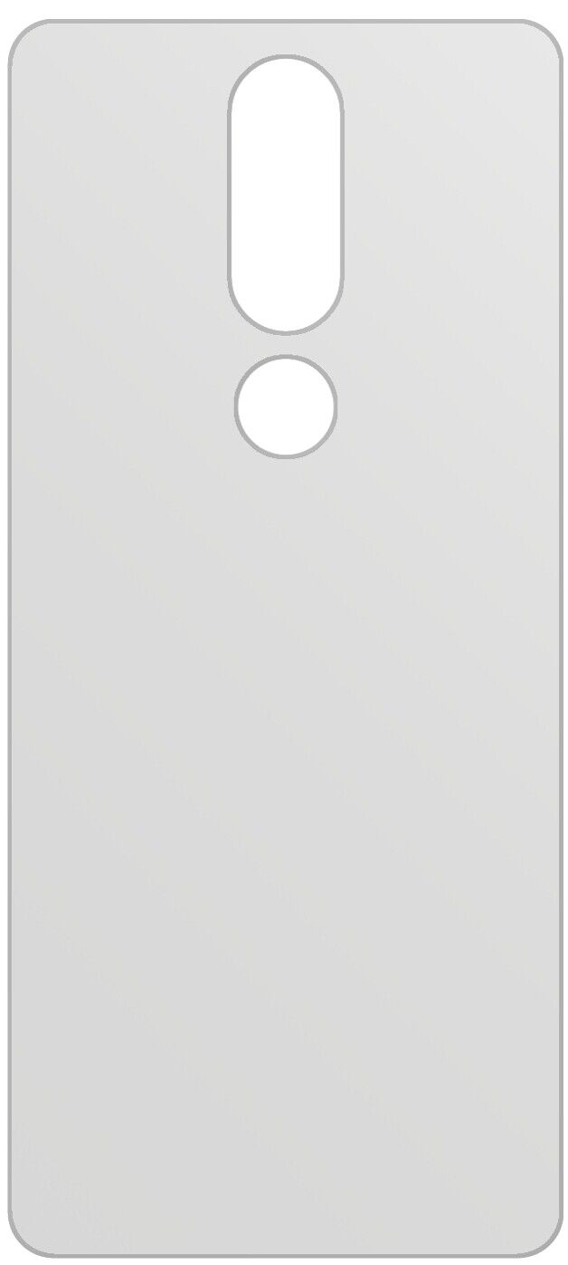 dipos Displayschutz für Nokia 5.1 Plus Rückseite, mattierte Oberfläche, geringe Dicke und perfekte Passform