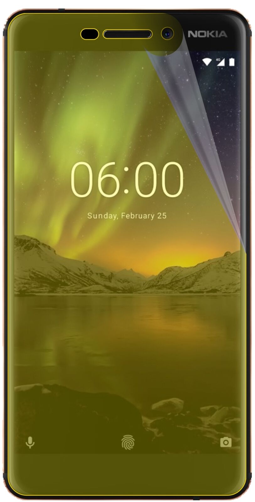 dipos Displayschutz für Nokia 6 (2018), transparente Oberfläche, geringe Dicke und perfekte Passform