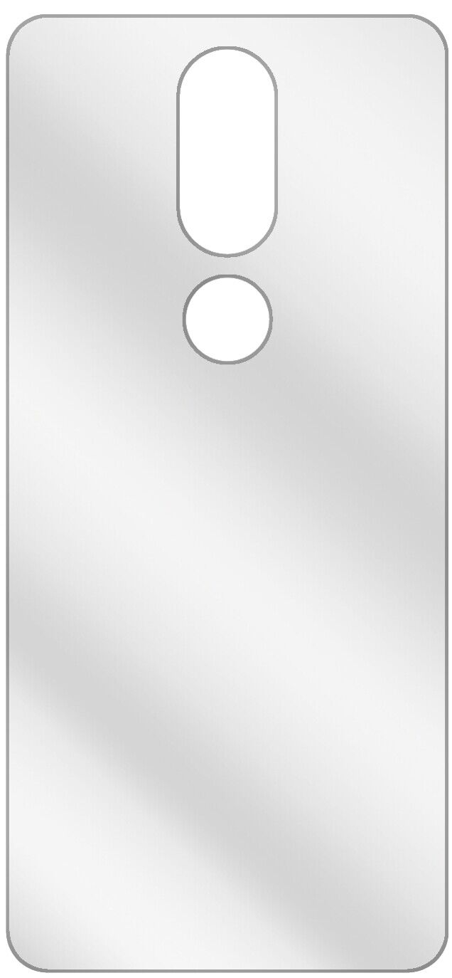 dipos Displayschutz für Nokia X7 (2018) Rückseite, transparente Oberfläche, geringe Dicke und perfekte Passform