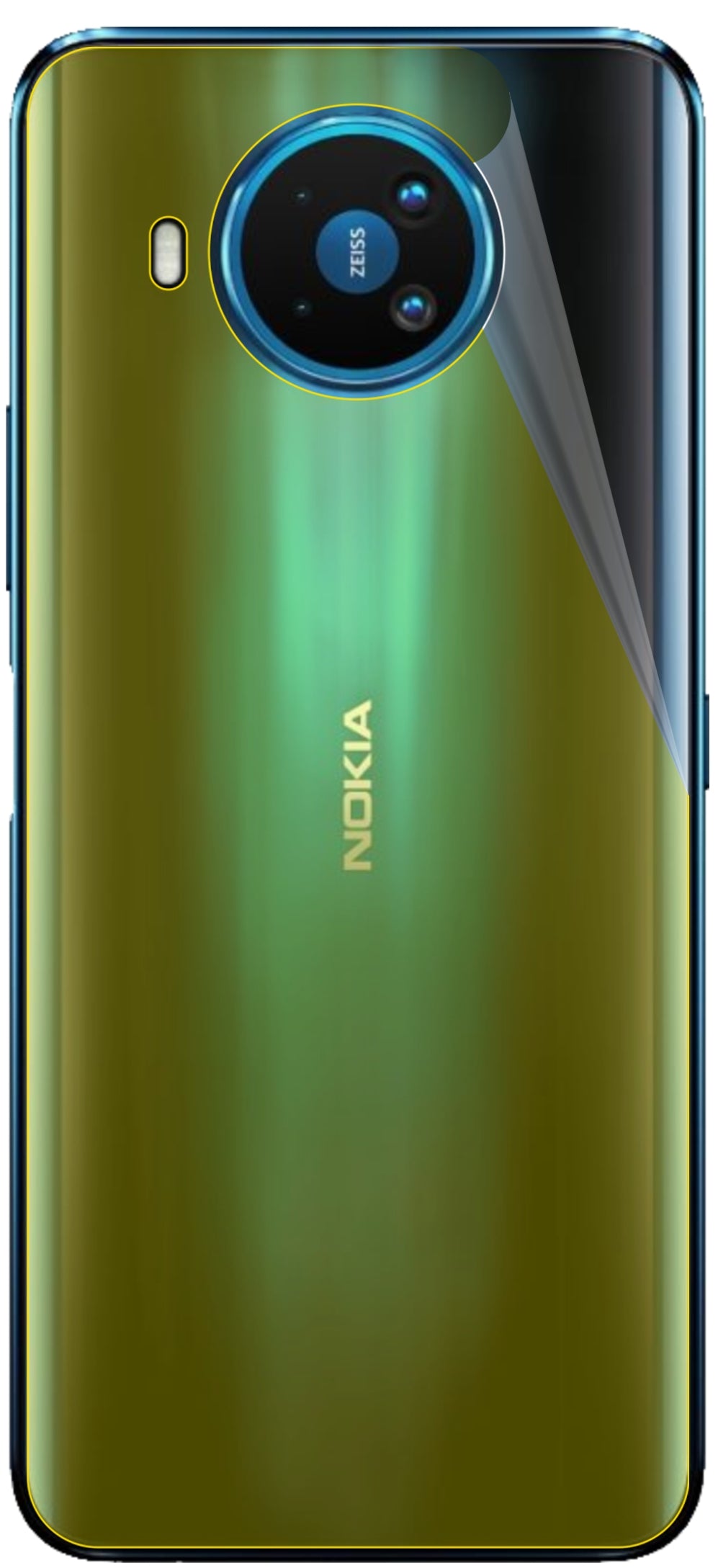dipos Displayschutz für Nokia 8.3 5G Rückseite, transparente Oberfläche, geringe Dicke und perfekte Passform