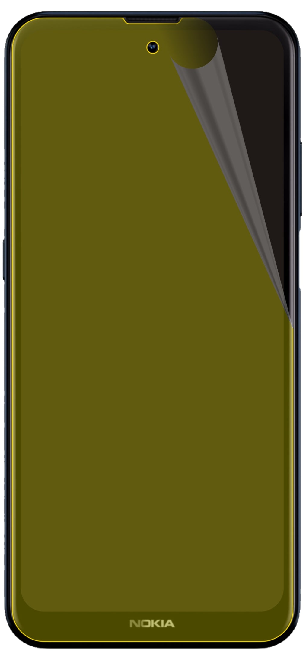 dipos Displayschutz für Nokia X100, transparente Oberfläche, geringe Dicke und perfekte Passform