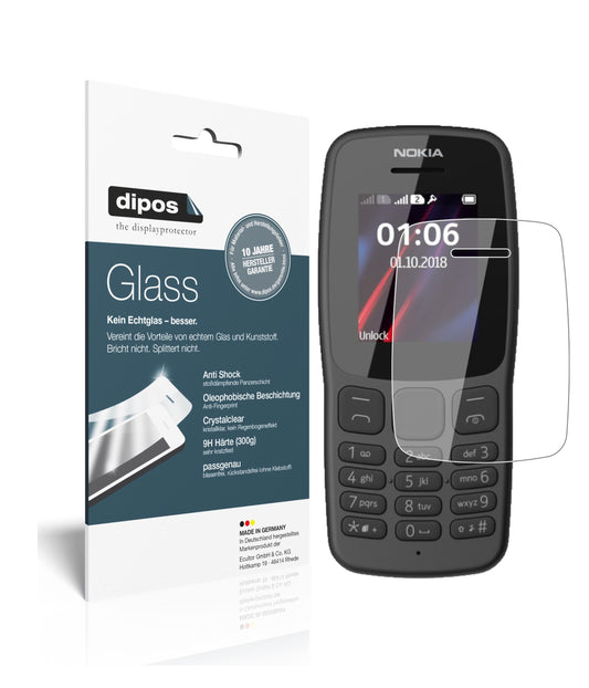 Perfekte Passform und ultimative Qualität: Unser 9H Panzerglas bietet Schutz für Nokia-106 (2018)