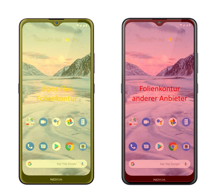 2x 3D Full Cover Schutzfolie für Nokia 46114