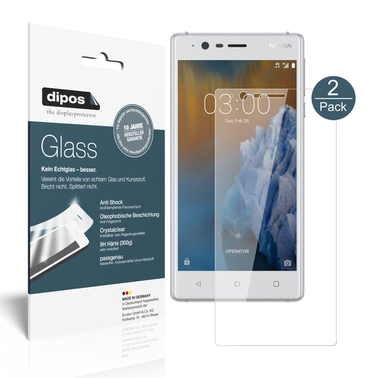 Perfekte Passform und ultimative Qualität: Unser 9H Panzerglas bietet Schutz für Nokia-3