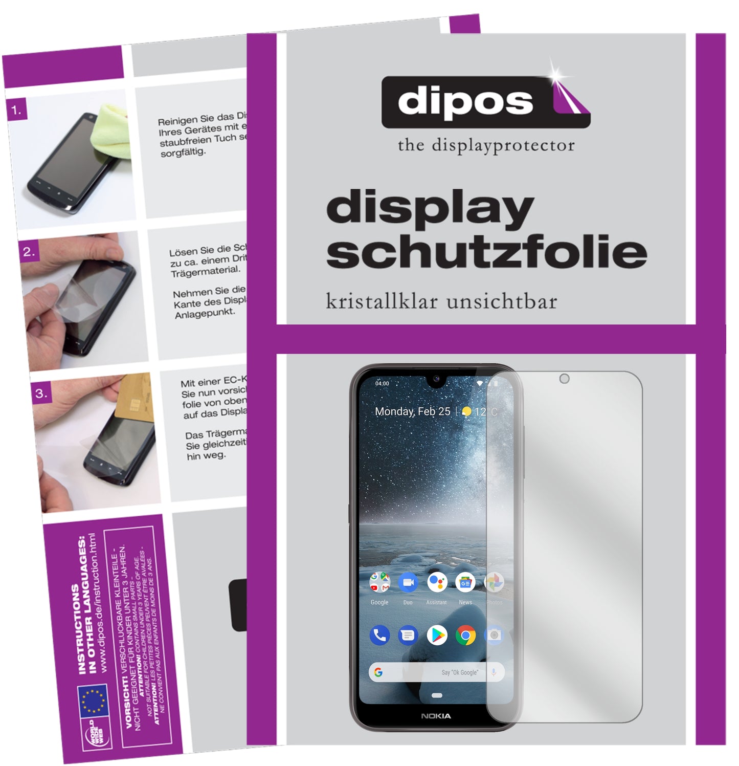 Kristallklare, dünne Schutzfolie: Kratzfest & passgenau für Nokia-4.2