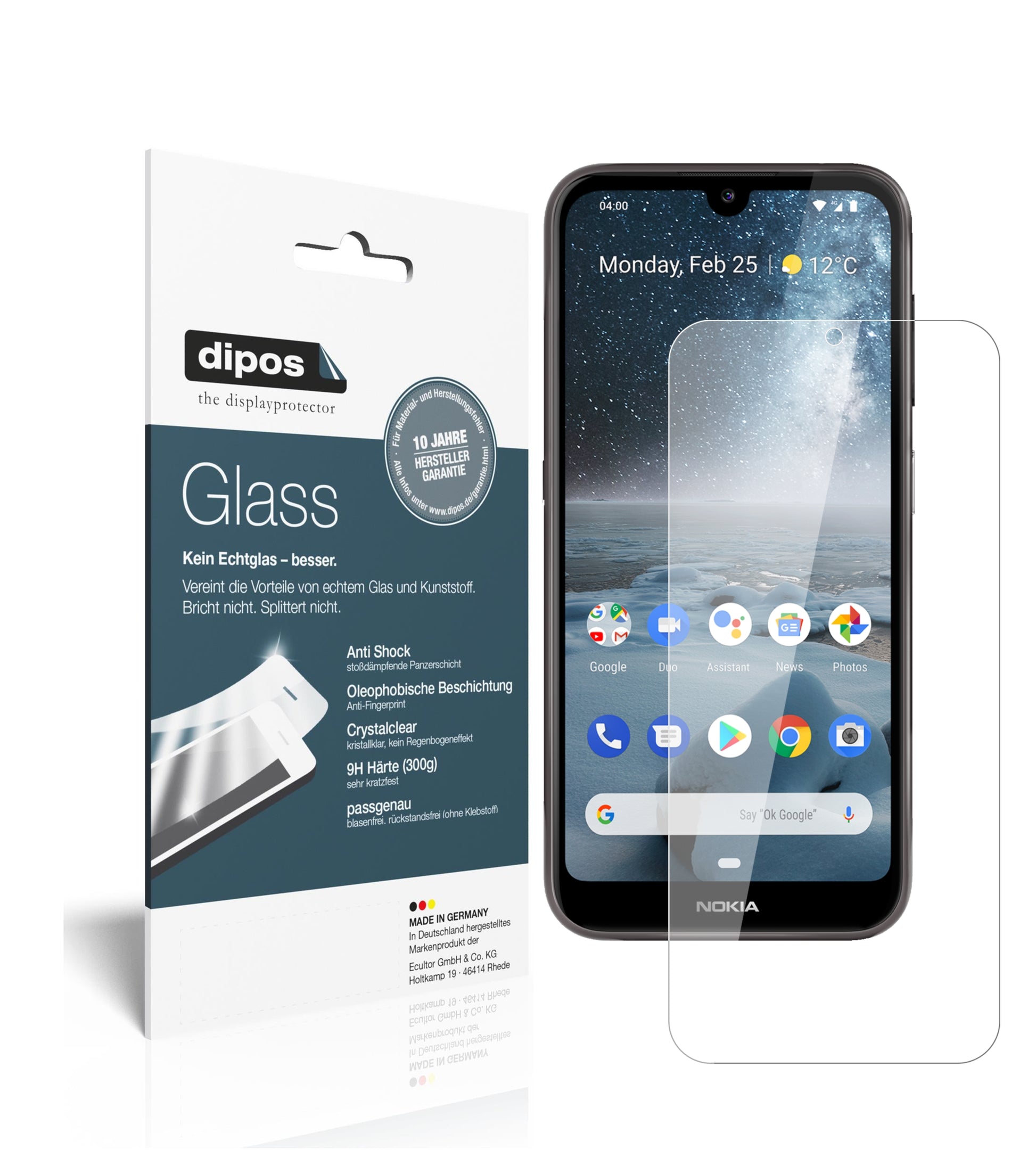 Perfekte Passform und ultimative Qualität: Unser 9H Panzerglas bietet Schutz für Nokia-4.2