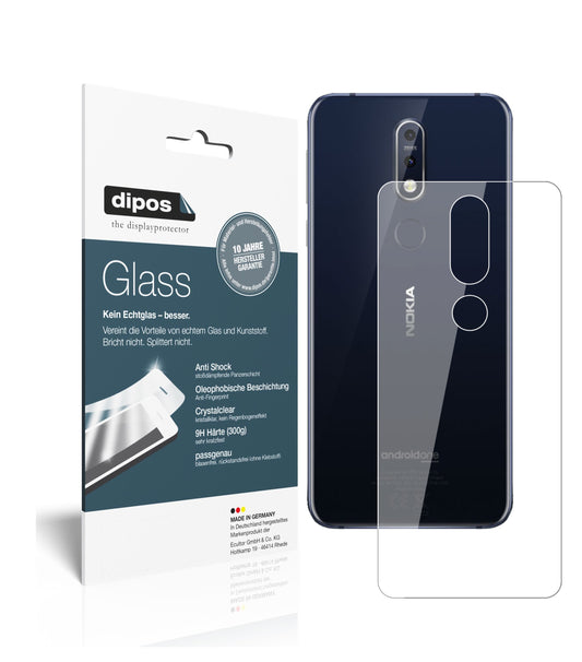 Perfekte Passform und ultimative Qualität: Unser 9H Panzerglas bietet Schutz für Nokia-7.1 Rückseite