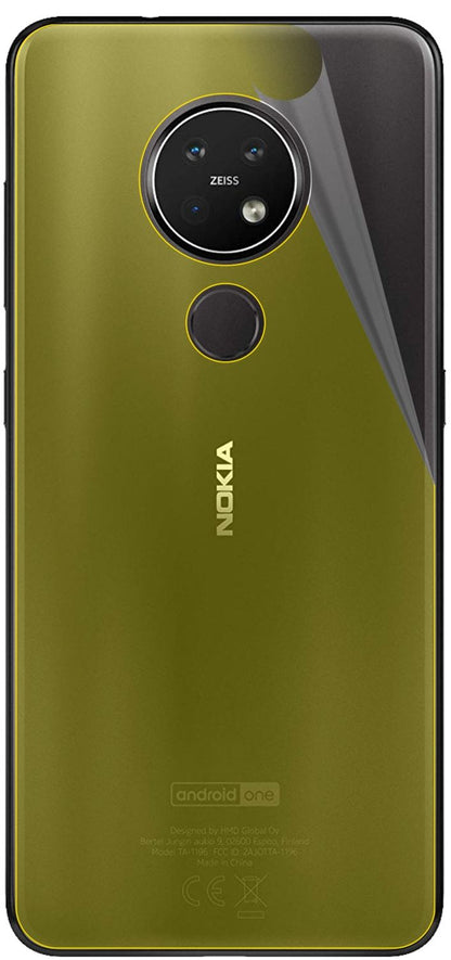3x 3D Full Cover Schutzfolie für Nokia 7.2 Rückseite