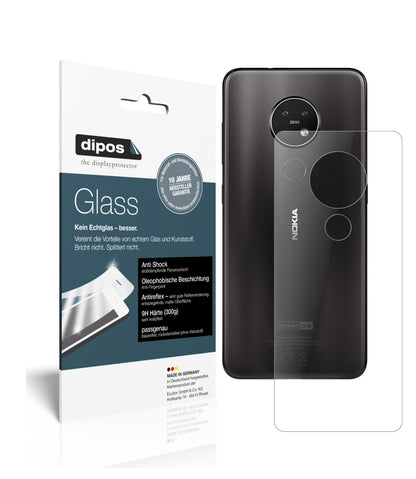 1x 9H Schutzfolie matt für Nokia 7.2 Rückseite Panzerfolie