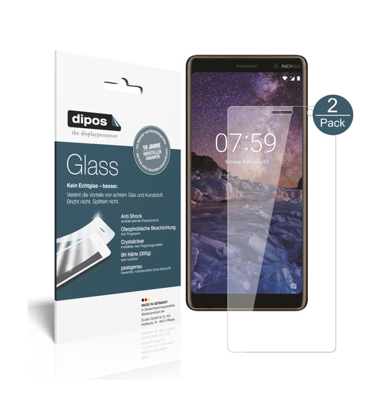 Perfekte Passform und ultimative Qualität: Unser 9H Panzerglas bietet Schutz für Nokia-7 Plus