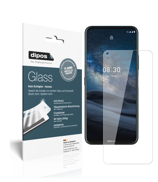 Klare Displayschutzfolie von dipos passend für Nokia 46089, 9H kratzfest und blasenfrei montiert