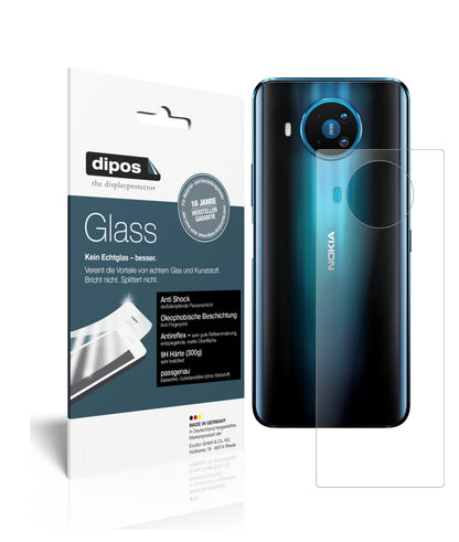 Matte Displayschutzfolie von dipos passend für Nokia 8.3 Rückseite, 9H kratzfest und blasenfrei montiert