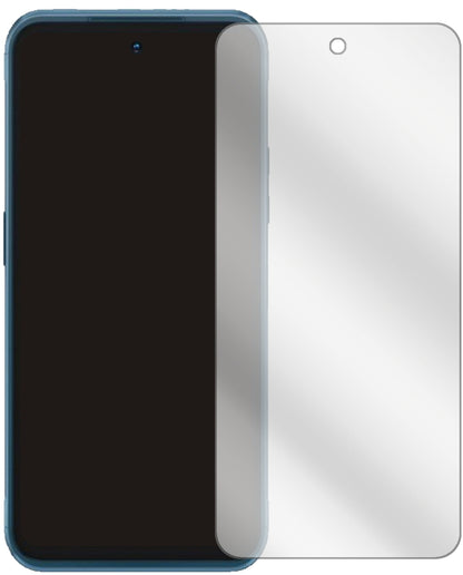 NokiaXR20 mit aufgebrachter dipos Displayschutzfolie, glasklare Darstellung ohne Einschränkungen