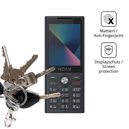 dipos Displayschutz für Nomi i2841, mattierte Oberfläche, Blickschutzfilter und perfekter Passform