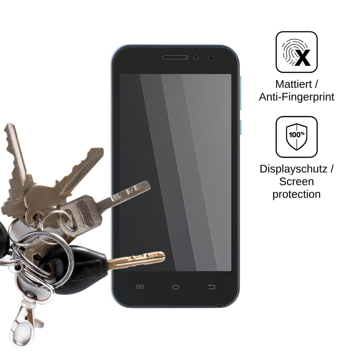 Blickschutzfolie für Nomi i451 Twist matt Schutzfolie Privacy