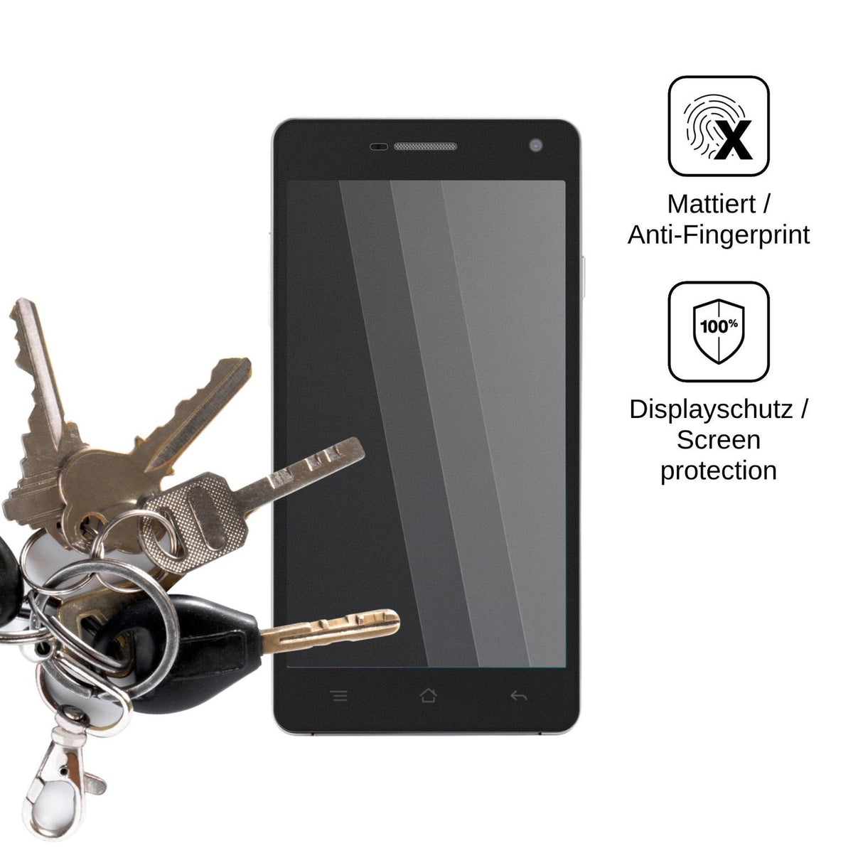 Blickschutzfolie für Nomi i501 Style matt Schutzfolie Privacy
