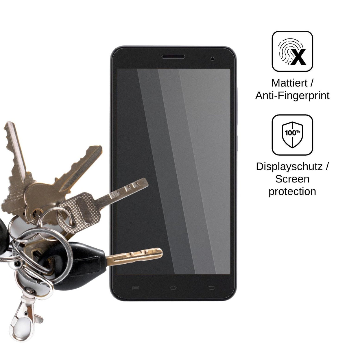 Blickschutzfolie für Nomi i504 Dream matt Schutzfolie Privacy
