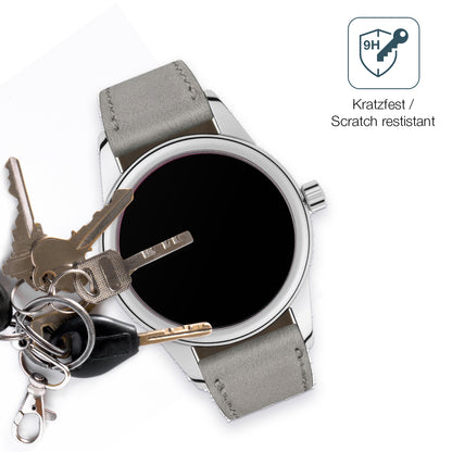 dipos Displayschutz für NOMOS Glashütte Club, mattierte Oberfläche, robuste Festigkeit und perfekte Passform