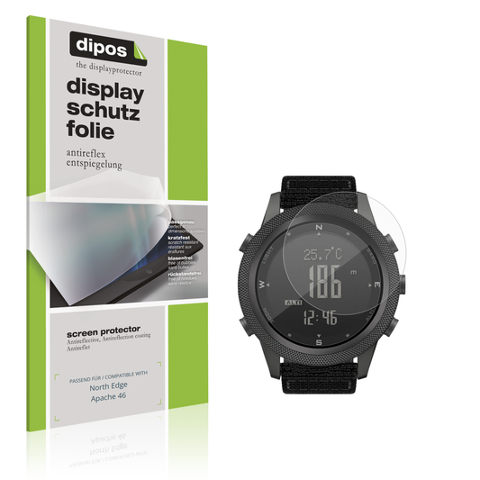 Matte Displayschutzfolie von dipos passend für North Edge Apache 46, präziser Zuschnitt und blasenfrei montiert