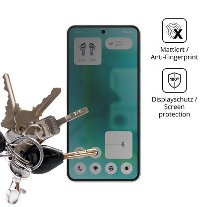 dipos Displayschutz für Nothing Phone (3a) Community Edition, mattierte Oberfläche, Blickschutzfilter und perfekter Passform