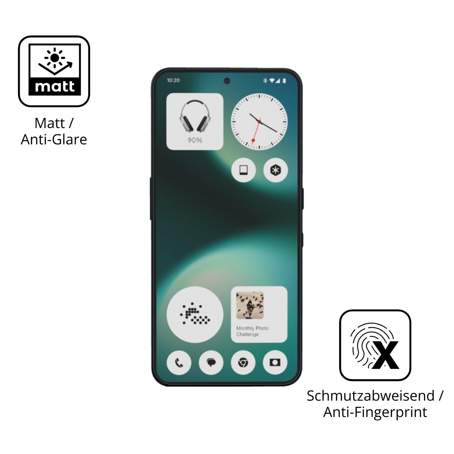 4x Schutzfolie matt für Nothing Phone 3a Lite Display-Schutzfolie