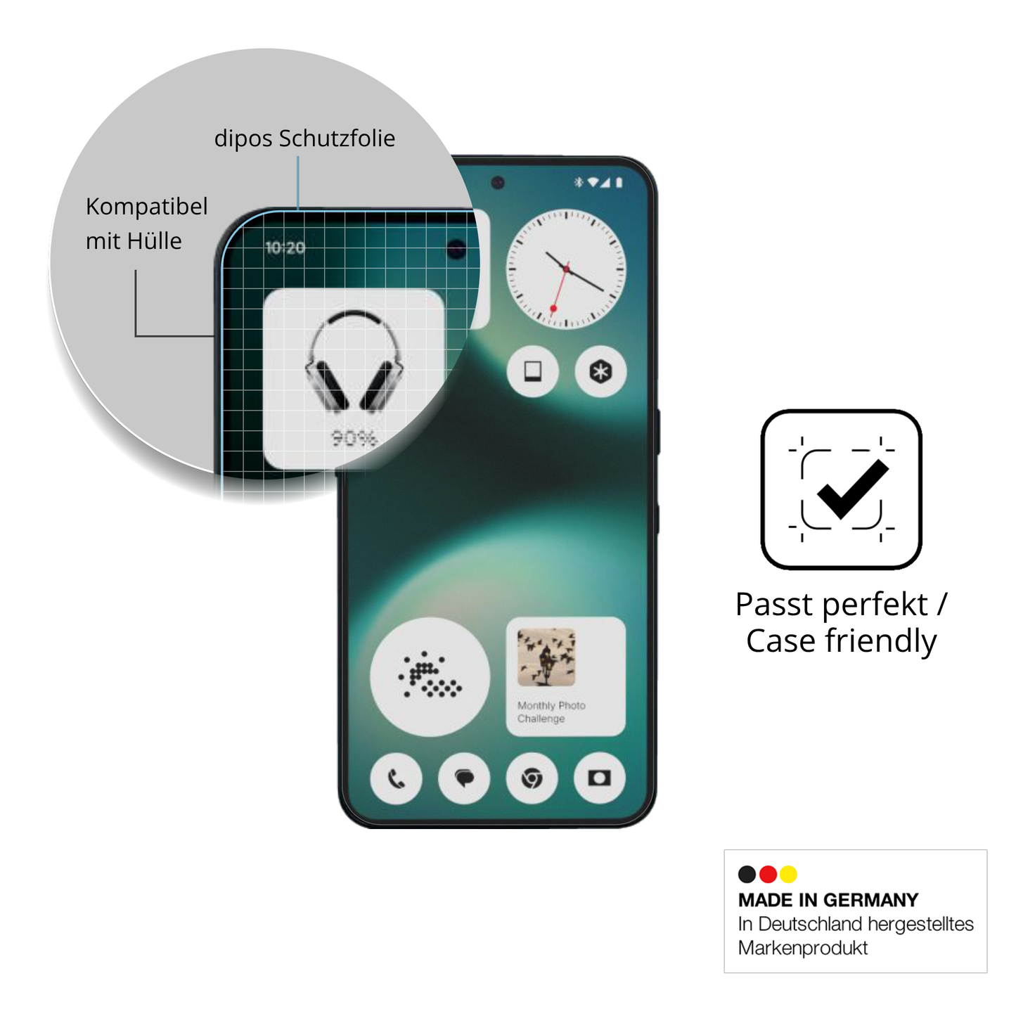 4x Schutzfolie matt für Nothing Phone 3a Lite Display-Schutzfolie