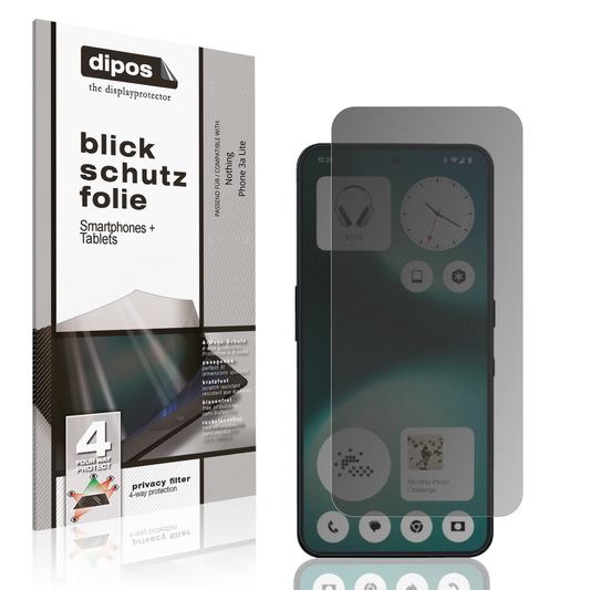 Blickschutzfolie für Nothing Phone 3a Lite matt Schutzfolie Privacy