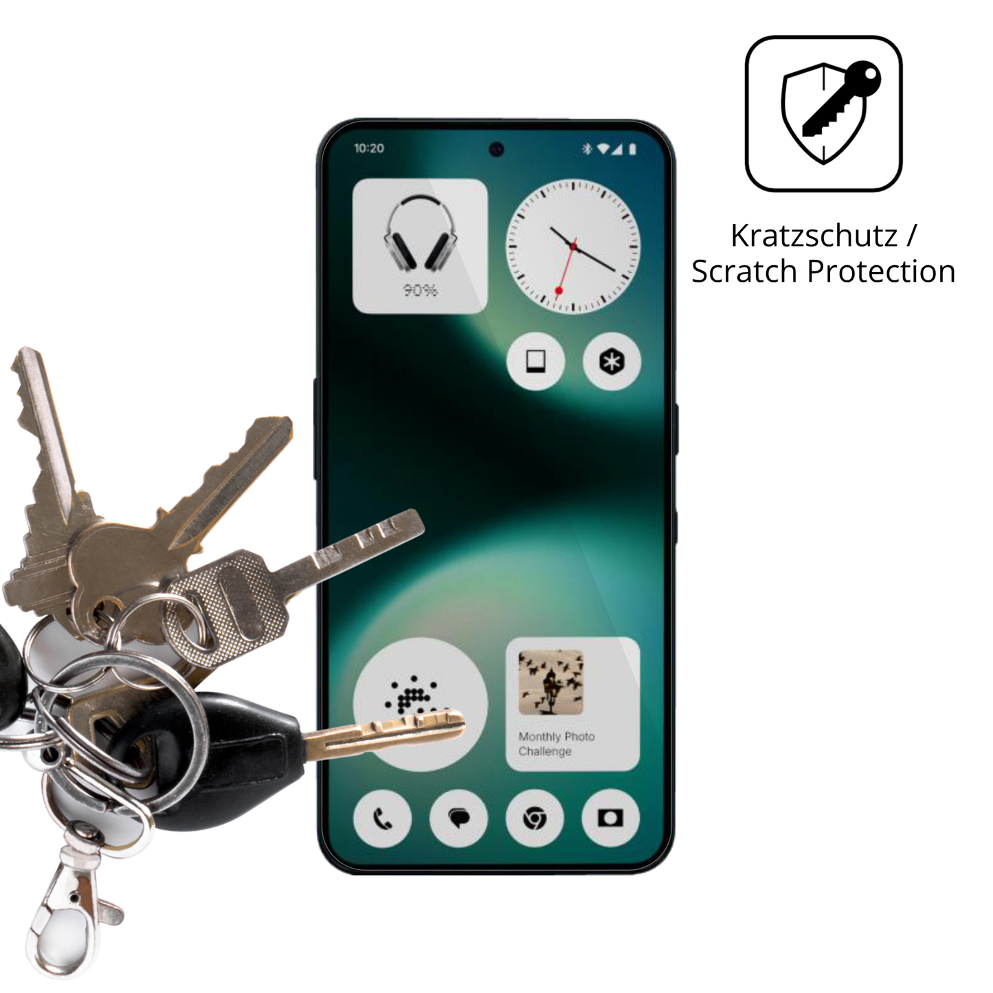 4x Schutzfolie klar für Nothing Phone 3a Lite Display-Schutzfolie