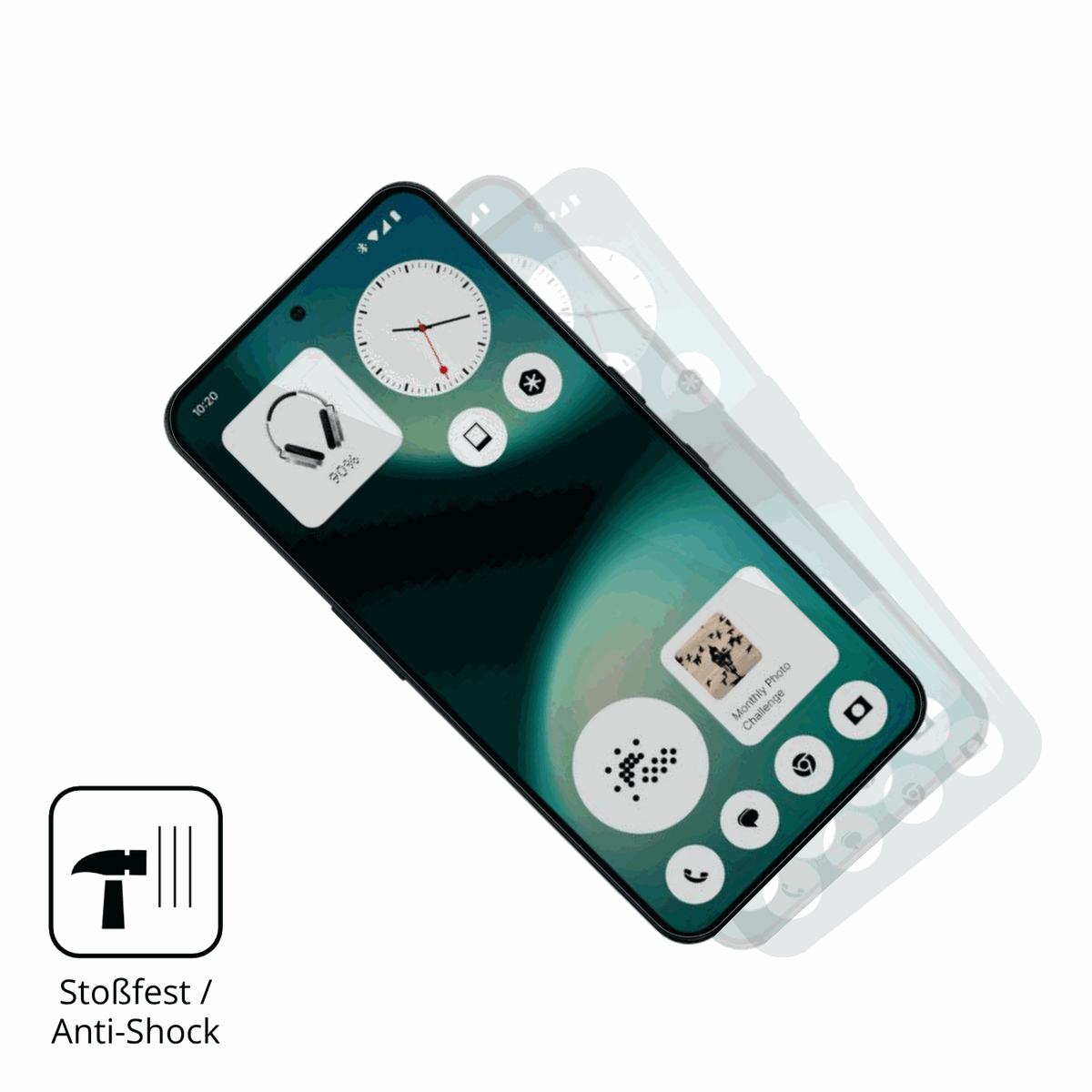 2x 9H Schutzfolie für Nothing Phone 3a Lite Panzerfolie