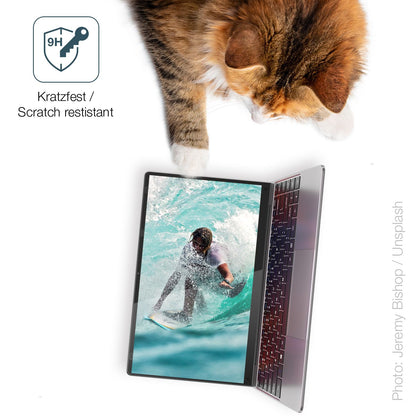 dipos Displayschutz für Notodd N200 14 Zoll, transparente Oberfläche, perfekte Passform auch für die Rundungen