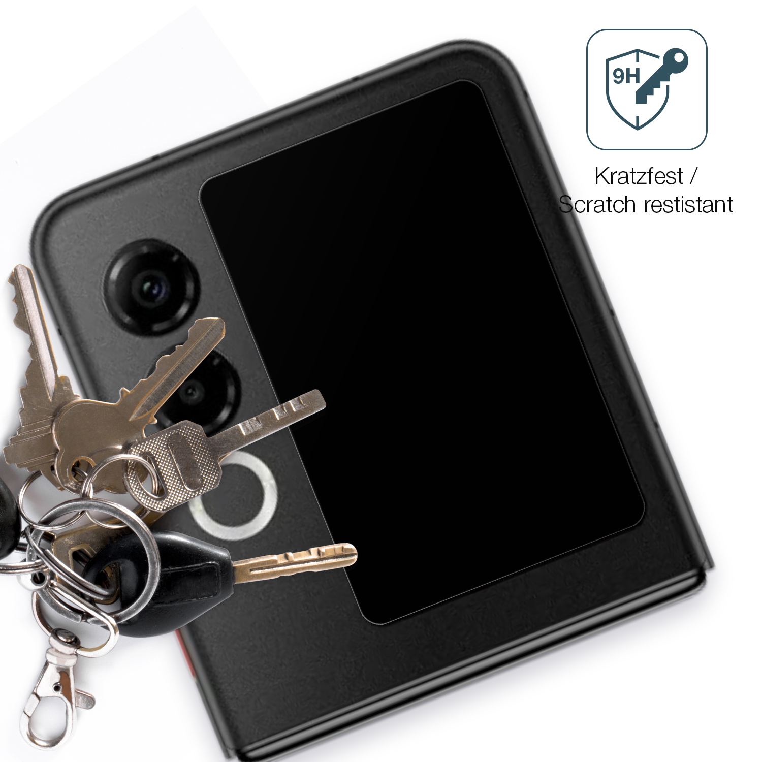 dipos Displayschutz für Nubia ZTE Flip 2 5G Außenseite, mattierte Oberfläche, robuste Festigkeit und perfekte Passform