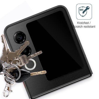 dipos Displayschutz für Nubia ZTE Flip 2 5G Außenseite, transparente Oberfläche, perfekte Passform auch für die Rundungen