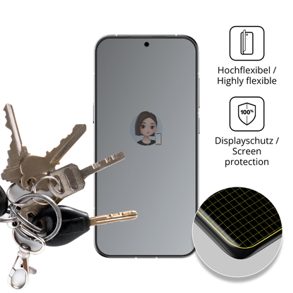 dipos Displayschutz für Nubia M153, mit Blickschutzfilter und perfekter Passform auch für die Rundungen