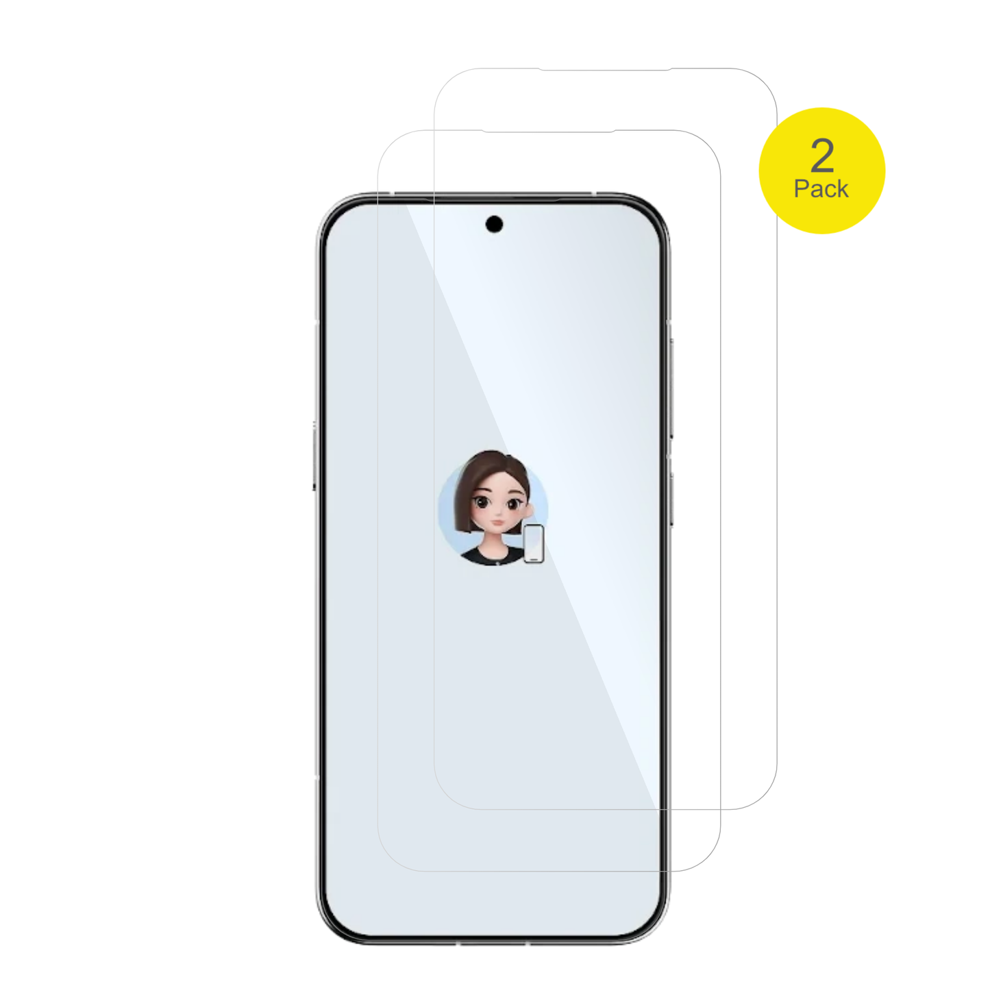 NubiaM153 mit aufgebrachter dipos Displayschutzfolie, glasklare Darstellung ohne Einschränkungen