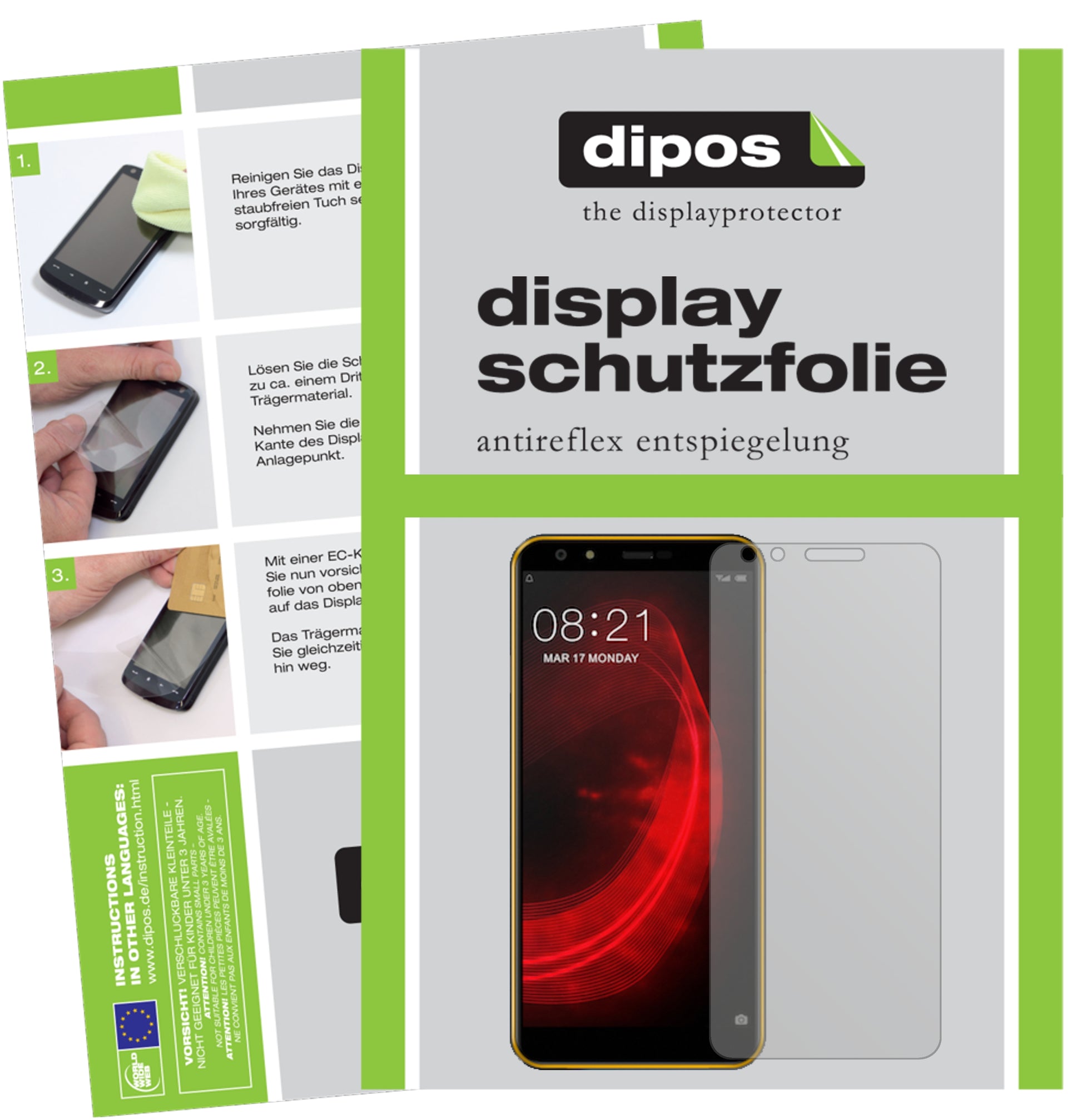 Mattes Panzerglas: Entspiegelte, dünne Folie, Fingerabdruckresistenz und Bildschirmschutz für Nubia-N2 Lite
